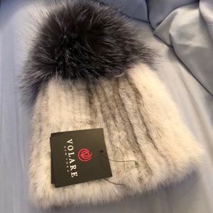 Genuine mink fur hat